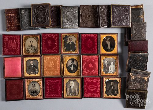 Collection of early photographs, tintypes, etc.