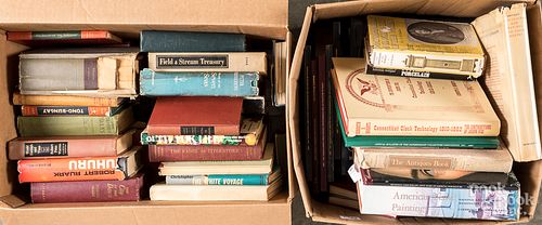 Two boxes of books
