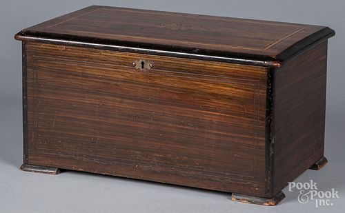 Swiss cylinder music box, late 19th c.