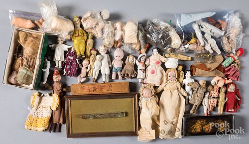 Large group of small dolls