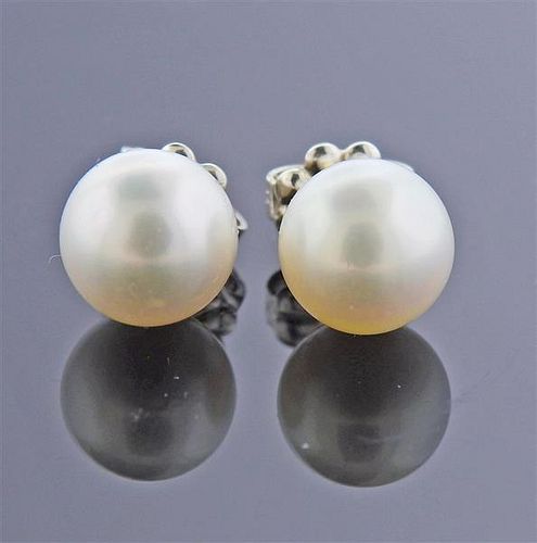 Tiffany &amp; Co Silver Pearl Stud Earrings
