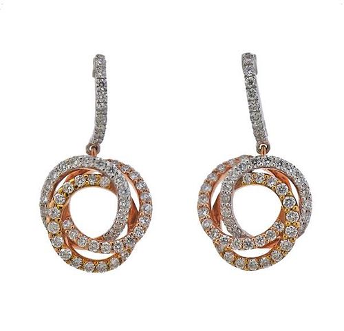 Odelia 18k Gold Diamond Drop Earrings