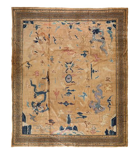 A Laristan Wool Rug in the Chinese Taste