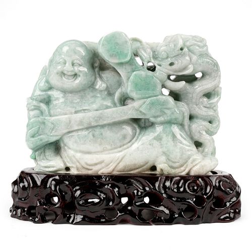 Modern Chinese Carved Jade Buddha