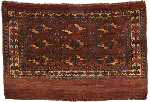 Small Turkish Tekke Rug Carpet