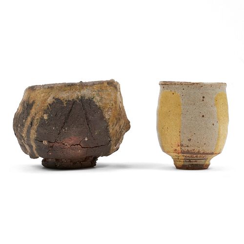 Grp: 2 Studio Pottery Yunomi Vessels - Charles Bound & Guillermo Cuellar