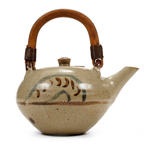 St. Ives Studio Pottery Ceramic Teapot - Marked