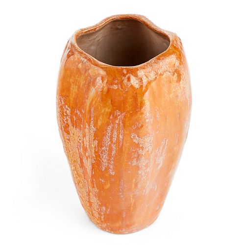 Arequipa Rhead Pottery Crystalline Glaze Organic Vase - 8 in