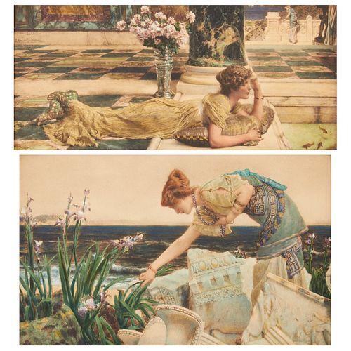 Grp: 2 Alma Tadema Victorian English Color Lithographs