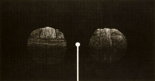 Yozo Hamaguchi "Almost Symmetric" Mezzotint 1994