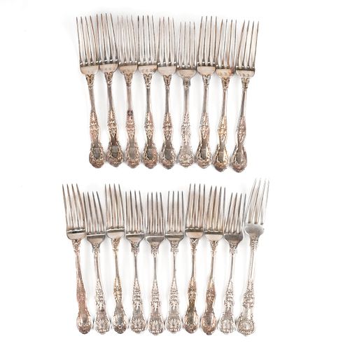 Grp: 19 Tiffany & Co. Silverplate Forks