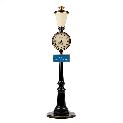 Le Coultre Rue de la Paix Lamp Post Desk Clock