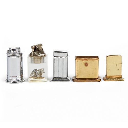 Grp: 5 American Table Lighters - Parker Chase Park Sherman