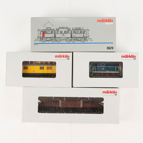 Grp: 4 Marklin HO Scale Trains - 37616 - 39970 - 39562 - 3629