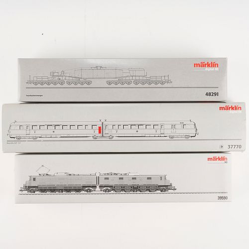 Grp: 3 Marklin HO Scale Train Sets - 48291 - 39590 - 37770