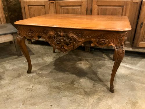 French Oak Center Table