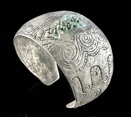 Viking Silver Orupgard-Type Torque Bracelet - Art Loss