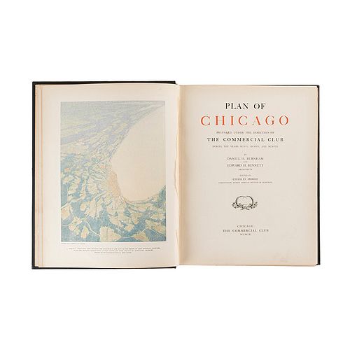 Burnham, Daniel - Bennett, Edward. Plan of Chicago. Chicago, 1909. Edición de 1650 ejemplares.