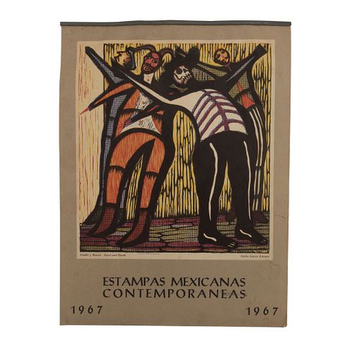 Estampas Mexicanas Contemporáneas. Calendario 1967.  México: Litográfica Maico, 1967.  12h. Ilustración por Agustín Tamayo, Fco. Luna.