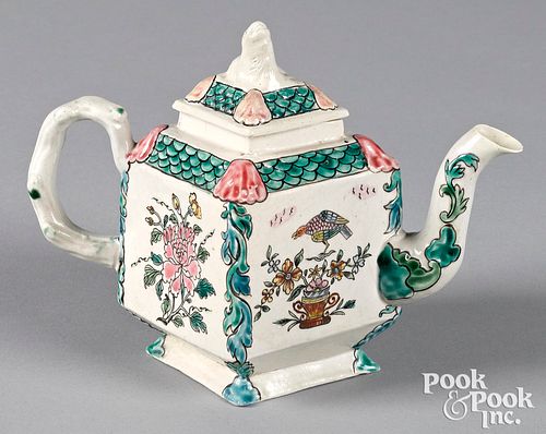 Staffordshire salt glaze stoneware teapot