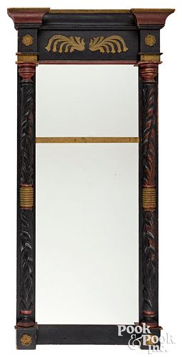 Federal carved and painted mirror, ca. 1835