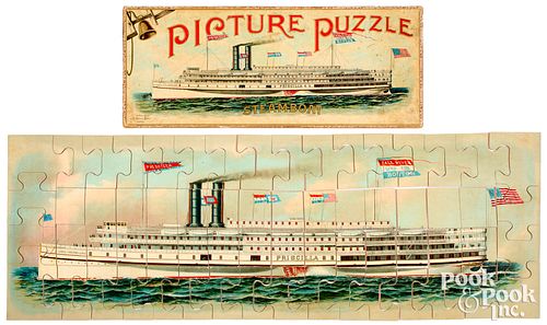 McLoughlin Bros. Picture Puzzle Steamboat