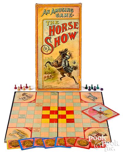 J.H. Singer The Horse Show game, early 20th c.