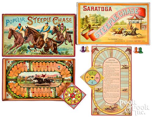 Two Steeple Chase Games, ca. 1900