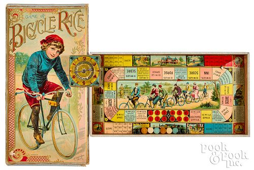 McLoughlin Bros. Game of Bicycle Race, ca. 1891