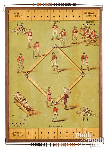 Bliss tabletop baseball game, ca. 1885