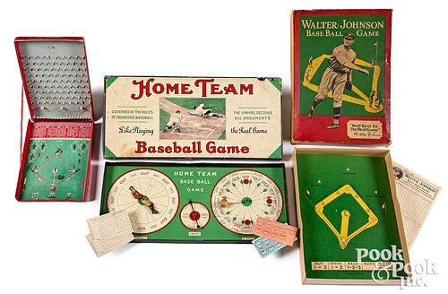 Three early baseball games