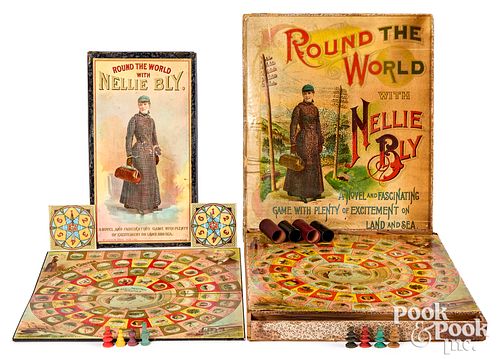 McLoughlin Bros. Nellie Bly Games, ca. 1890
