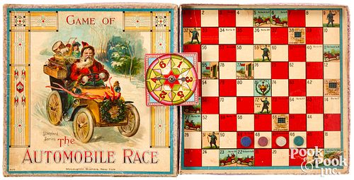 Mcloughlin Bros. Game of the Automobile Race