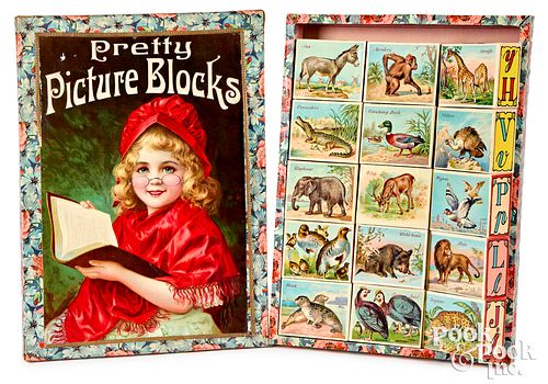 Pretty Picture Blocks set, ca. 1900