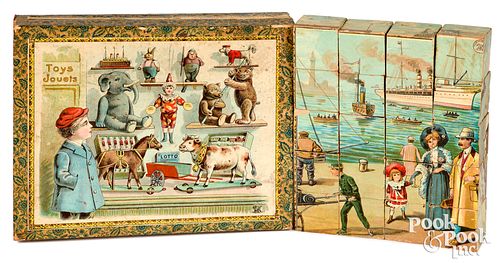 German Picture Puzzle Set, early 20th c.