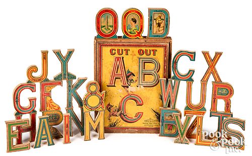 Whitney Reed Cut Out ABC Blocks, late 19th c.