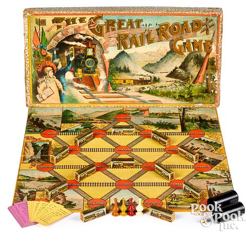 Bliss Great Railroad Game, ca. 1891