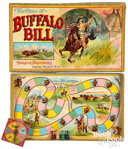 Parker Bros. Game of Buffalo Bill, ca. 1898