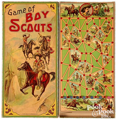 Milton Bradley Game of Boy Scouts, early 20th