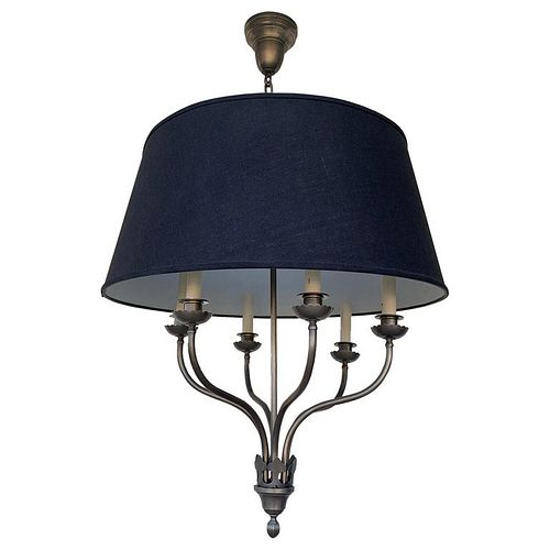 Ibex Chandelier in Burnished Nickel by Remains Lighting