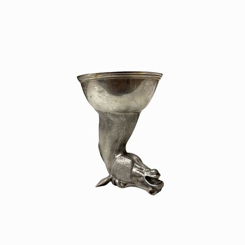 A Russian Silver Horse Stirrup Cup