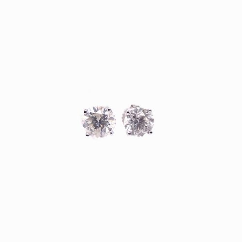 Diamond Stud Earrings 4.01TCW