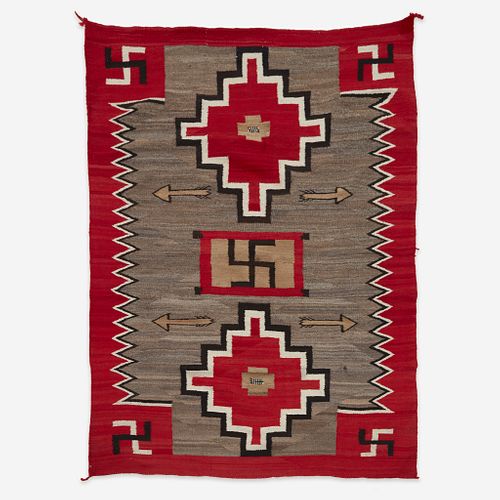 A large Navajo rug early 20th century