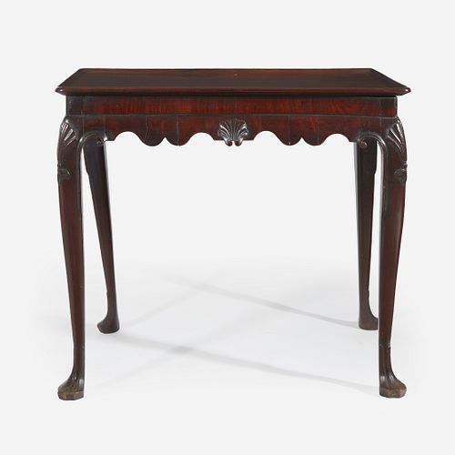 An Irish Queen Anne mahogany tea table Mid-18th century