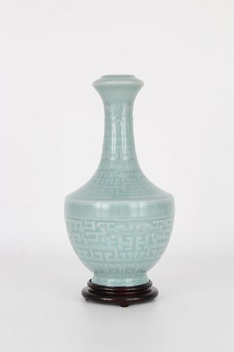 Important Chinese Incised Celadon Vase