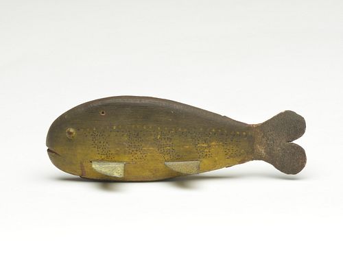 Rare and important sunfish decoy, Harry Seymour, Lake Chautauqua, New York, last quarter 19th century.
