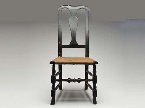 Queen Anne side chair, 2nd quarter 18th century.