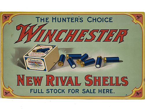 Store display or hang tag die cut, Winchester Rival.