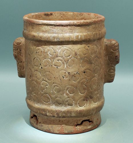 Maya Cylinder - Sula Valley, ca. 400 - 700 AD