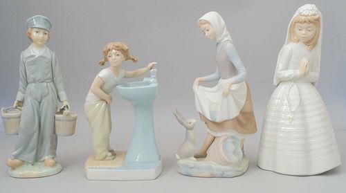 Group of 4 Lladro Porcelain Figurines